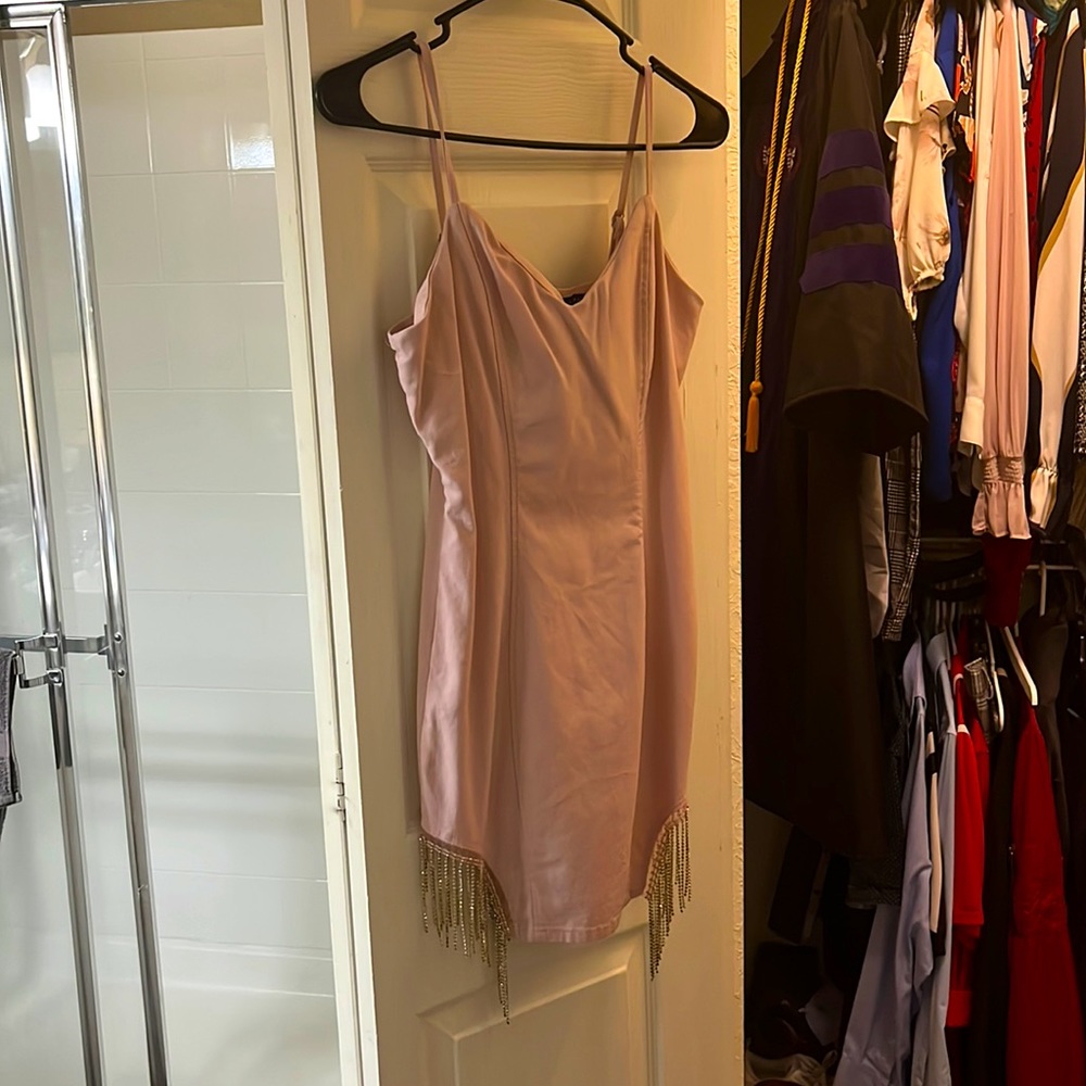 Pink cocktail dress